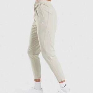 LIKE NEW GYMSHARK MAXIMISE TRACK JOGGERS BEIGE SIZE SMALL